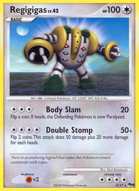 Regigigas, Pokémon card P9 4 — POP Series 9 set