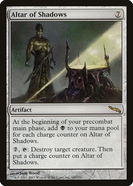 Autel des ombres, carte Magic MRD 143 — extension Mirrodin