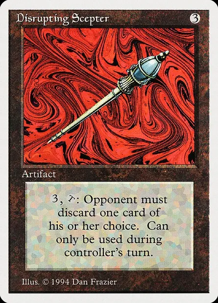 Disrupting Scepter, Magic card SUM 245 — Summer Magic / Edgar set