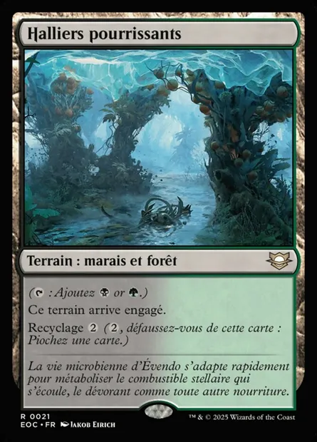Halliers pourrissants, carte Magic EOC 21 — extension Edge of Eternities Commander