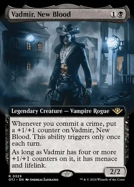 Vadmir, New Blood, Magic card OTJ 329 — Outlaws of Thunder Junction set