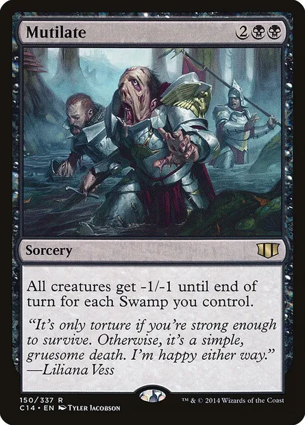 Mutilate, Magic card C14 150 — Commander 2014 set