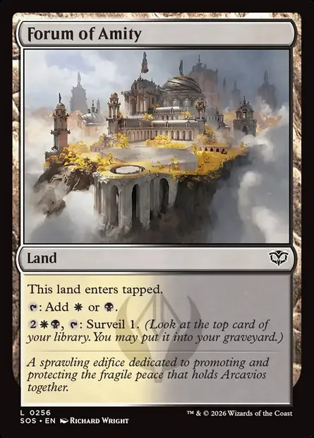 Forum of Amity, Magic card SOS 256 — Secrets of Strixhaven set