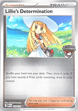 Détermination de Lilie, carte Pokémon LGP 034-3 — extension League Promos