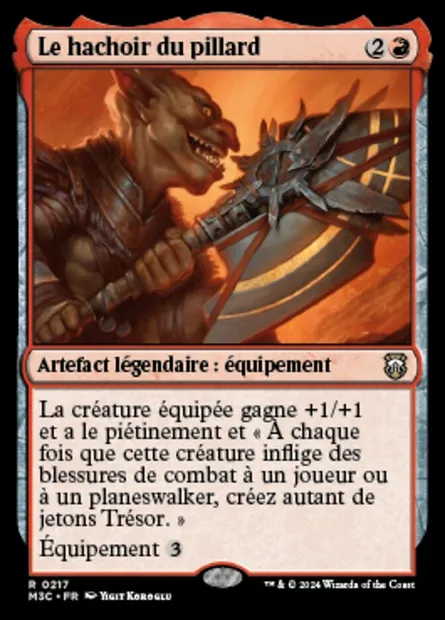 Le hachoir du pillard, carte Magic M3C 217 — extension Modern Horizons 3 Commander