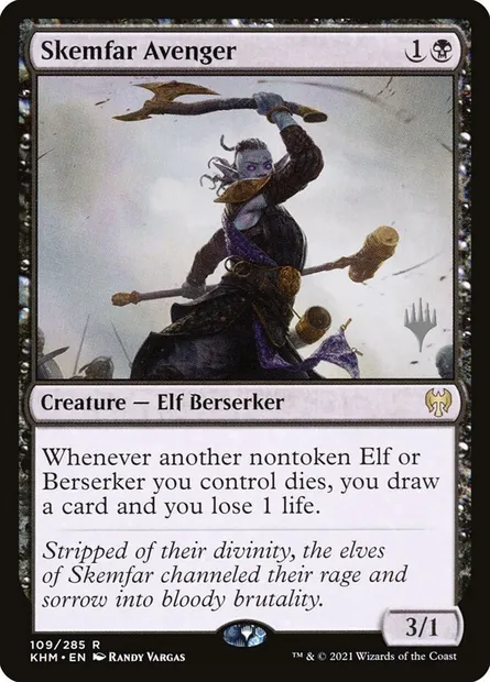 Skemfar Avenger, Magic card PKHM 109p — Kaldheim Promos set
