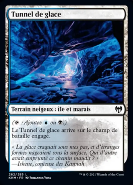 Tunnel de glace, carte Magic KHM 262 — extension Kaldheim