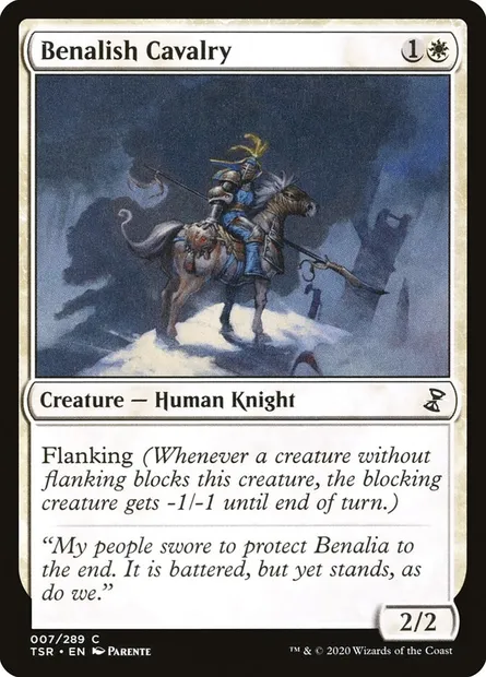 Benalish Cavalry, Magic card TSR 7 — Time Spiral Remastered set