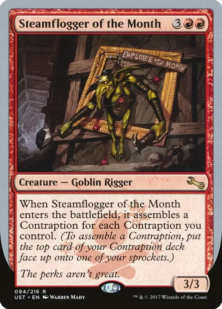 Steamflogger of the Month, Magic card UST 94 — Unstable set