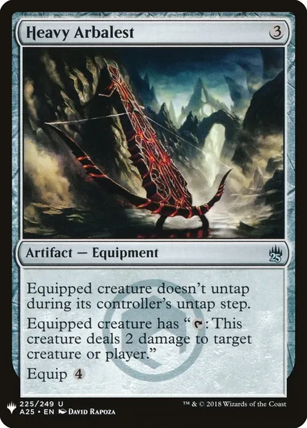 Arbaleste lourde, carte Magic PLST A25-225 — extension The List