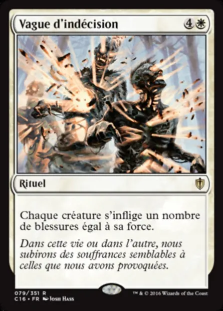 Vague d'indécision, carte Magic C16 79 — extension Commander 2016