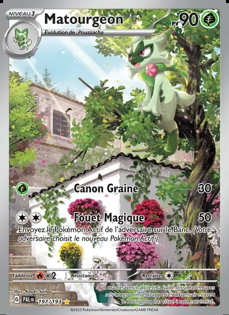 Matourgeon, carte Pokémon PAL 197 — extension Évolutions à Paldea