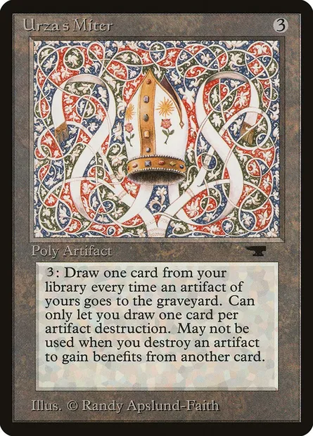 Urza's Miter, Magic card ATQ 76 — Antiquities set