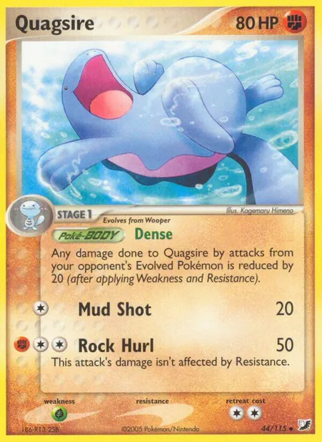 Quagsire, Pokémon card UF 44 — Unseen Forces set
