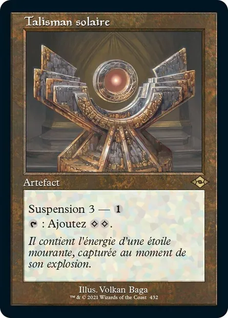 Talisman solaire, carte Magic MH2 432 — extension Horizons du Modern 2