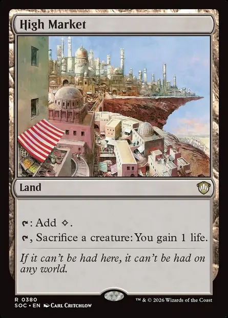 Haut marché, carte Magic SOC 380 — extension Secrets of Strixhaven Commander