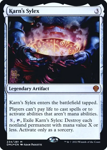 Sylex de Karn, carte Magic PDMU 234s — extension Dominaria United Promos
