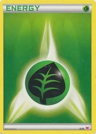 Énergie Plante, carte Pokémon TK8A 003-2 — extension XY Trainer Kit: Latias
