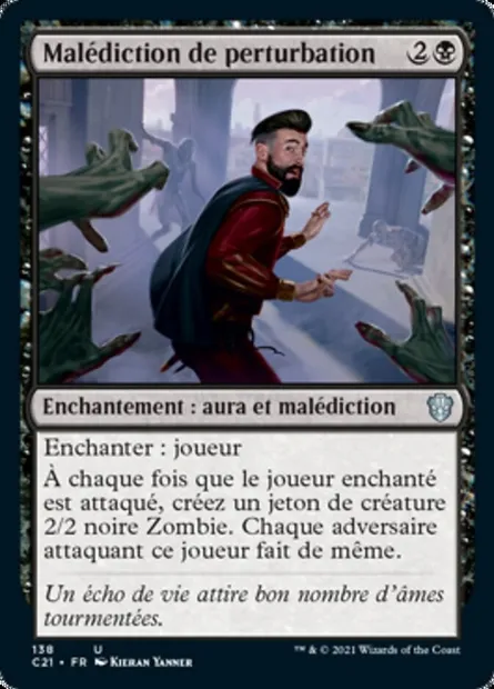 Malédiction de perturbation, carte Magic C21 138 — extension Commander 2021