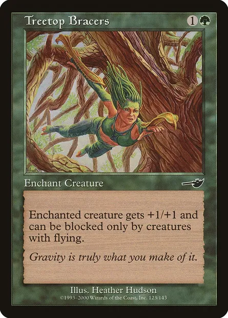Treetop Bracers, Magic card NEM 123 — Nemesis set