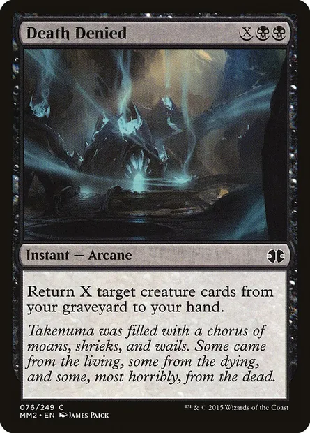 Death Denied, Magic card MM2 76 — Modern Masters 2015 set