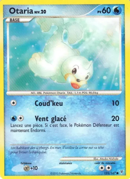 Otaria, carte Pokémon SV 125 — extension Vainqueurs Suprêmes