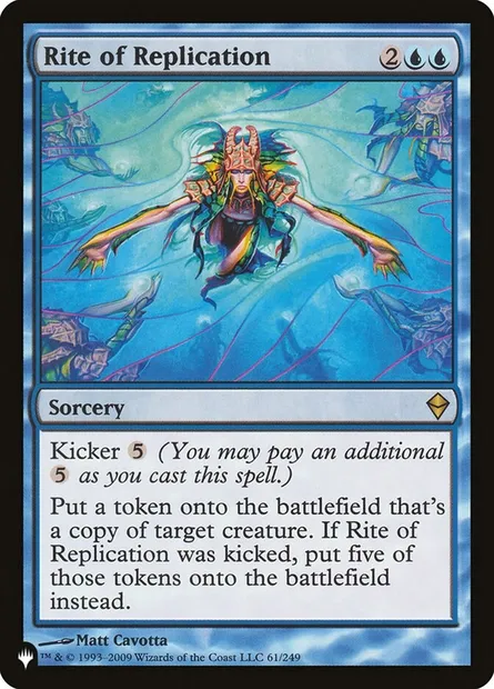 Rite de duplication, carte Magic PLST ZEN-61 — extension The List