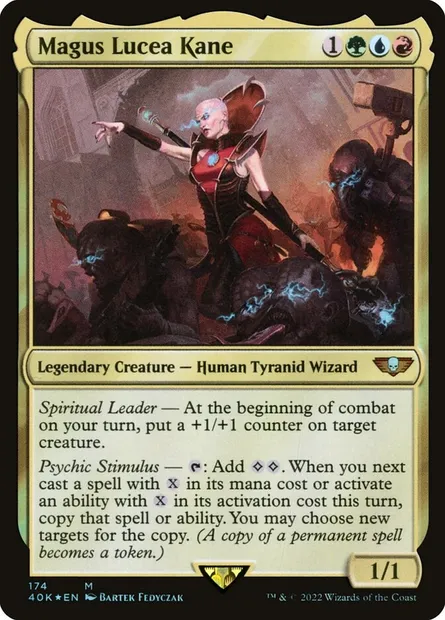Magus Lucea Kane, Magic card 40K 174 — Warhammer 40,000 Commander set