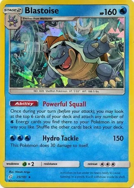 Blastoise, Pokémon card TDX 025-5 — Theme Deck & Blisters Exclusives set
