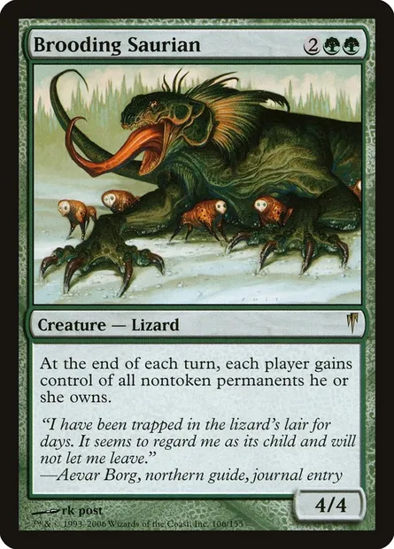 Brooding Saurian, Magic card CSP 106 — Coldsnap set