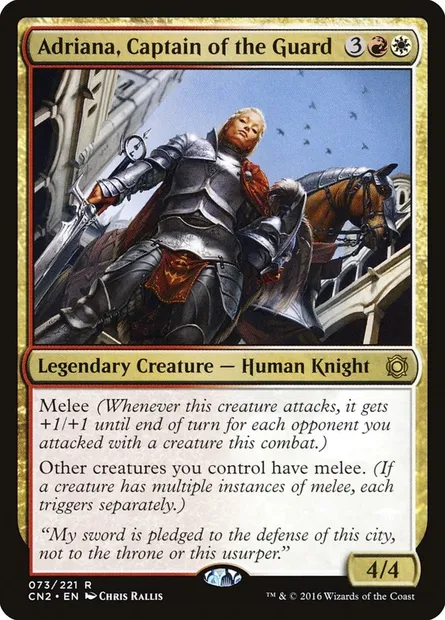 Adriana, Captain of the Guard, Magic card CN2 73 — Conspiracy: Take the Crown set