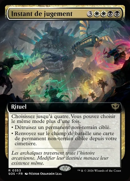 Instant de jugement, carte Magic SOS 353 — extension Secrets of Strixhaven