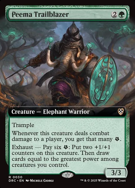 Peema Trailblazer, Magic card DRC 30 — Aetherdrift Commander set