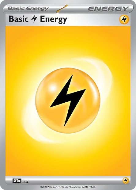 Lightning Energy, Pokémon card SVE 004 — Scarlet & Violet Energy set