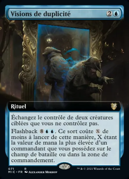 Visions de duplicité, carte Magic MIC 71 — extension Midnight Hunt Commander