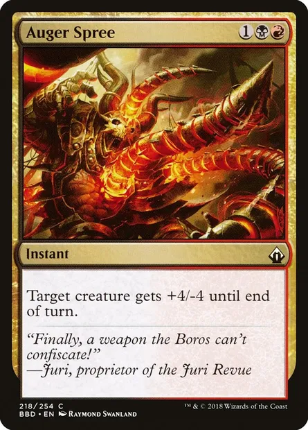 Auger Spree, Magic card BBD 218 — Battlebond set
