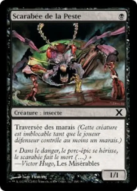 Scarabée de la Peste, carte Magic 10E 168 — extension Dixième édition