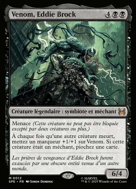 Venom, Eddie Brock, carte Magic SPE 12 — extension Marvel's Spider-Man Eternal