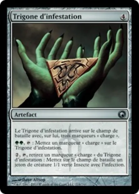 Trigone d'infestation, carte Magic SOM 214 — extension Cicatrices de Mirrodin