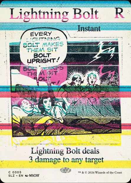 Lightning Bolt, Magic card SLZ 305 — The Zeta Set set
