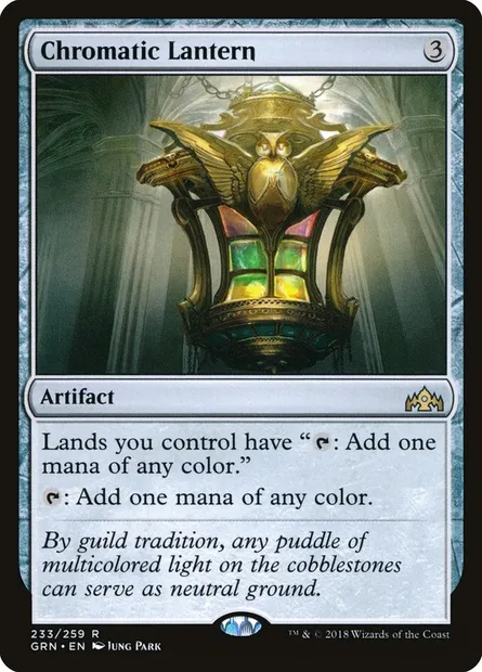 Chromatic Lantern, Magic card GRN 233 — Guilds of Ravnica set