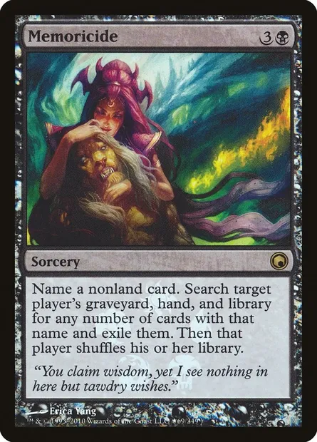 Mémoiricide, carte Magic PSOM 69★ — extension Scars of Mirrodin Promos