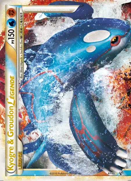 Kyogre & Groudon LÉGENDE, carte Pokémon UD 87 — extension Indomptable