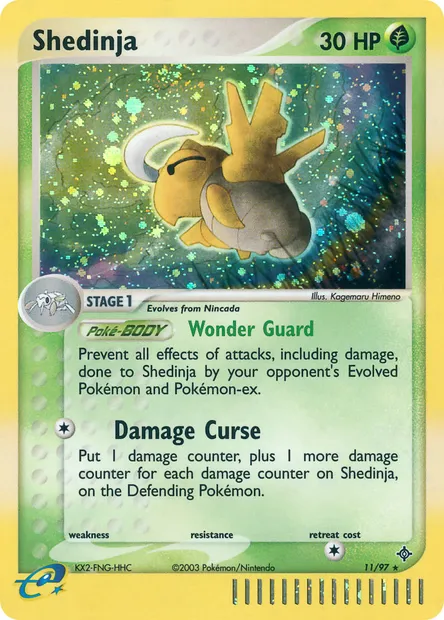 Shedinja, Pokémon card DR 11 — Dragon set