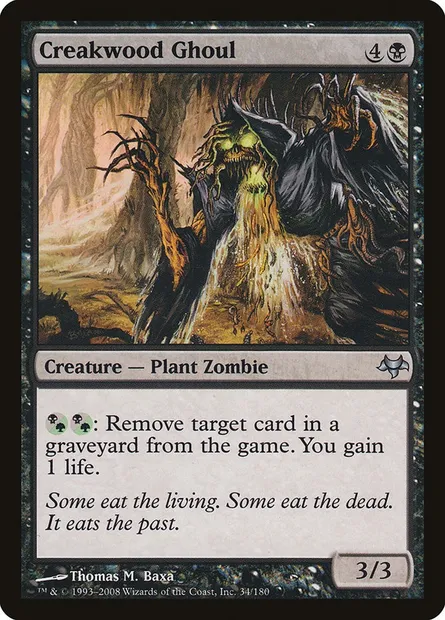 Creakwood Ghoul, Magic card EVE 34 — Eventide set