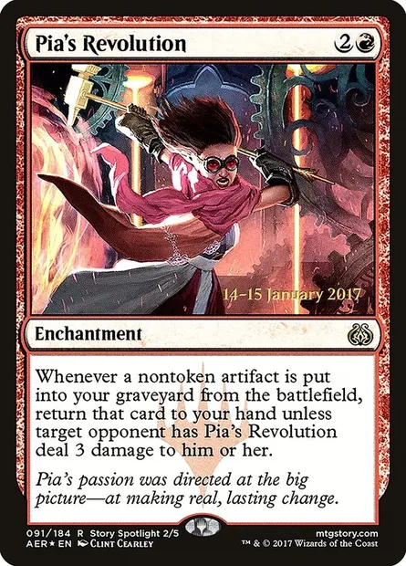 Pia's Revolution, Magic card PAER 91s — Aether Revolt Promos set