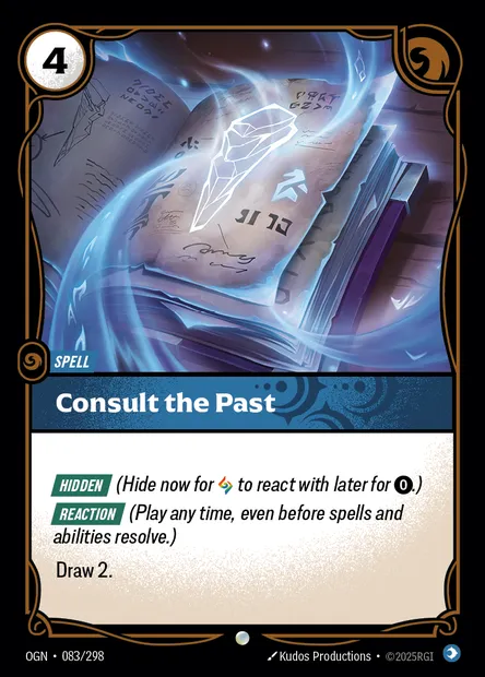 Consult the Past, Riftbound card OGN 083 — Origins set