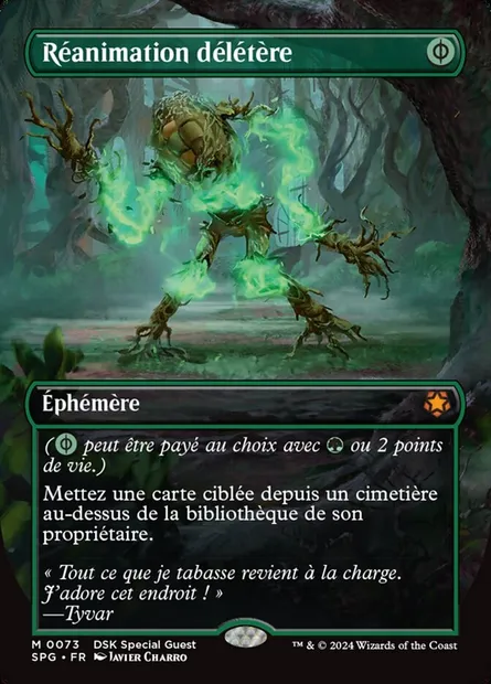 Réanimation délétère, carte Magic SPG 73 — extension Special Guests