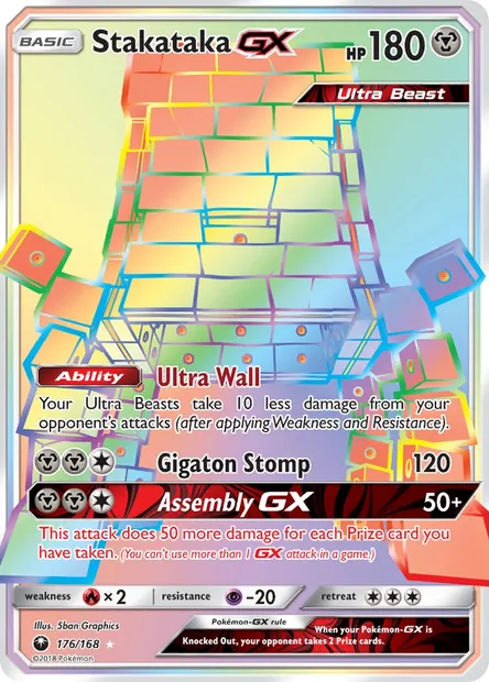 Stakataka GX, Pokémon card CES 176 — Celestial Storm set