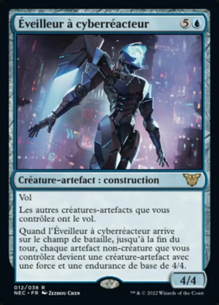 Éveilleur à cyberréacteur, carte Magic NEC 12 — extension Neon Dynasty Commander